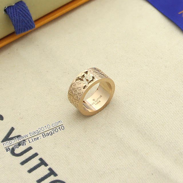 Louis Vuitton新款飾品 路易威登字母鏤空戒指指環 LV四葉草戒指  zglv1979